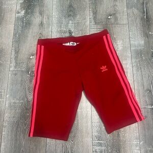 Adidas Red Biker Shorts